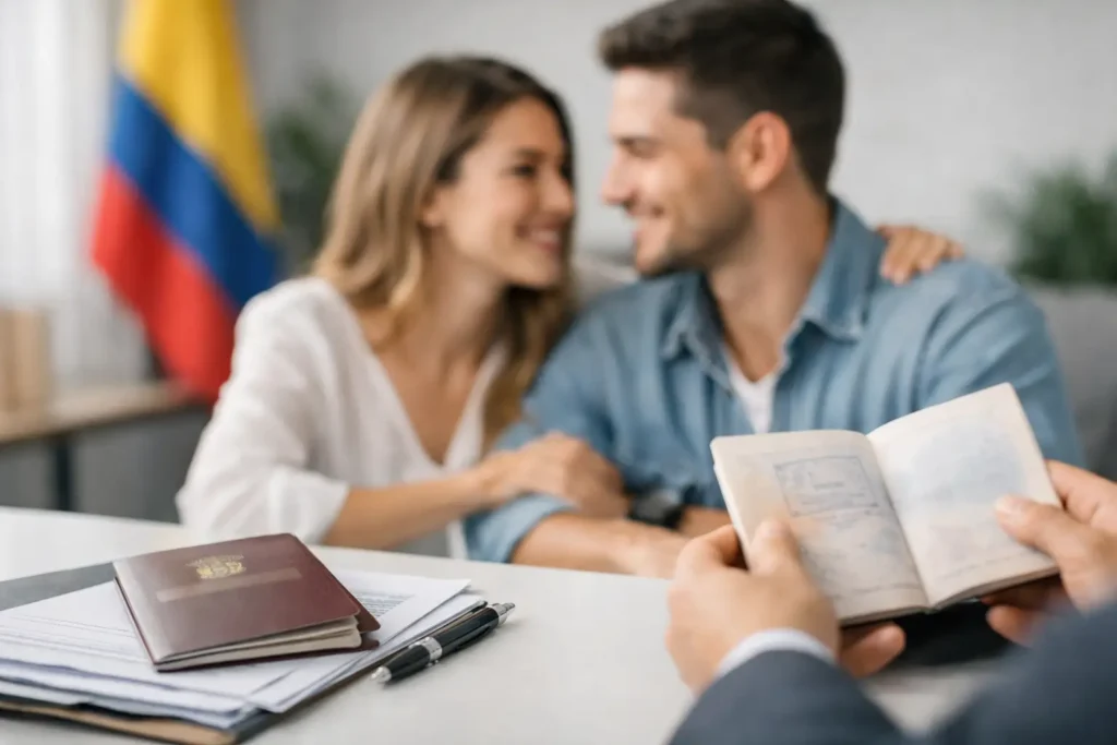 Visa cónyuge Colombia: requisitos clave