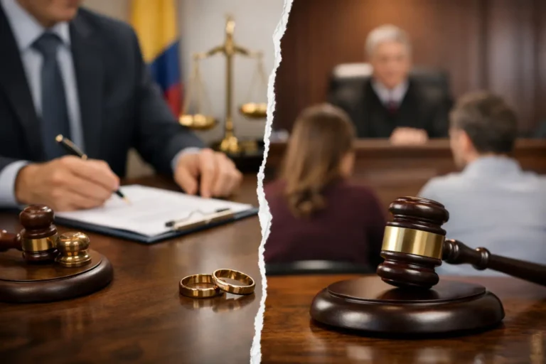 Divorcio notarial o judicial en Colombia