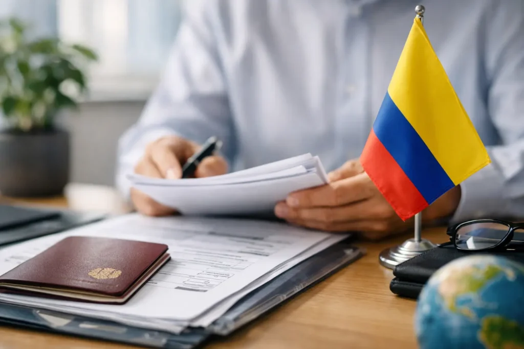 Documentos clave para visa colombiana