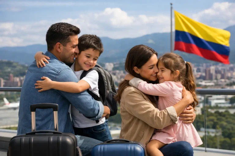 Guía reunificación familiar Colombia 2026